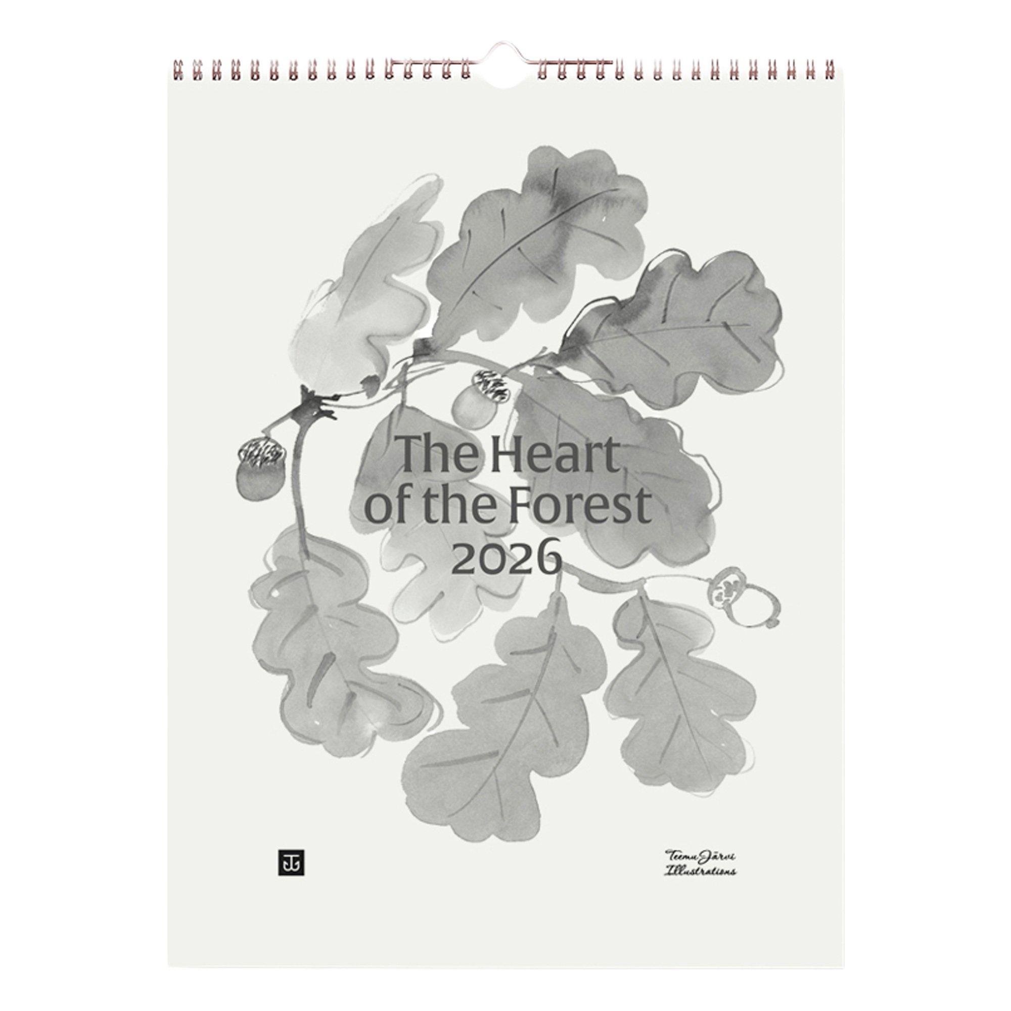 The Heart of the Forest wall calendar 2026 Heart of the Forest wall calendar 2026, 11.81 x 15.75 in (30 x 40 cm)