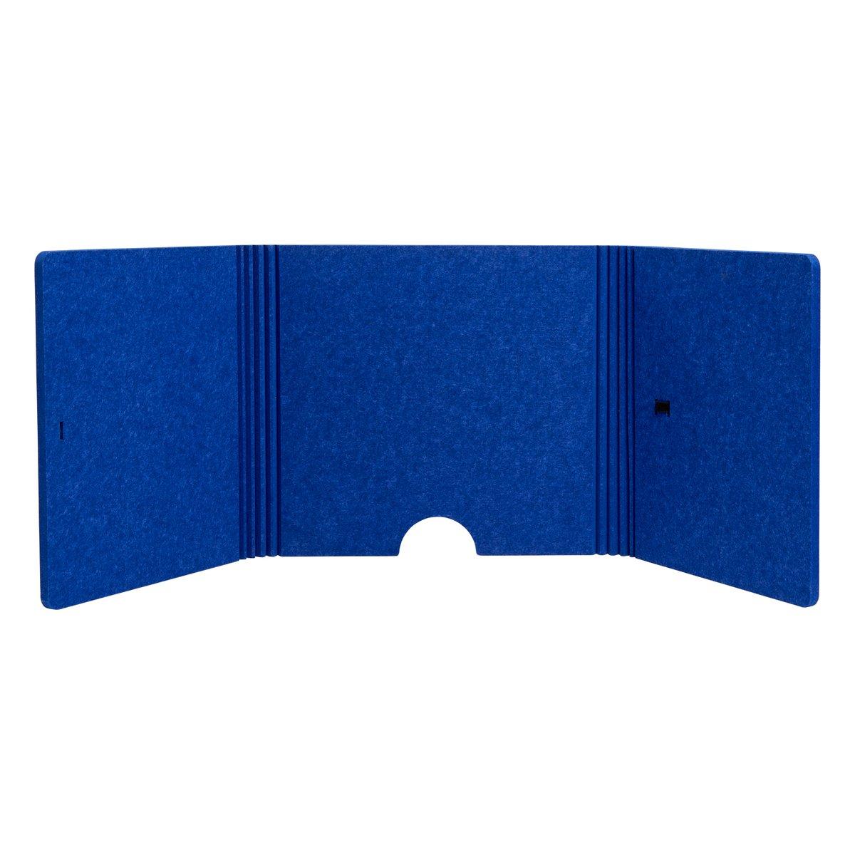 The Hide desk screen 400, royal blue
