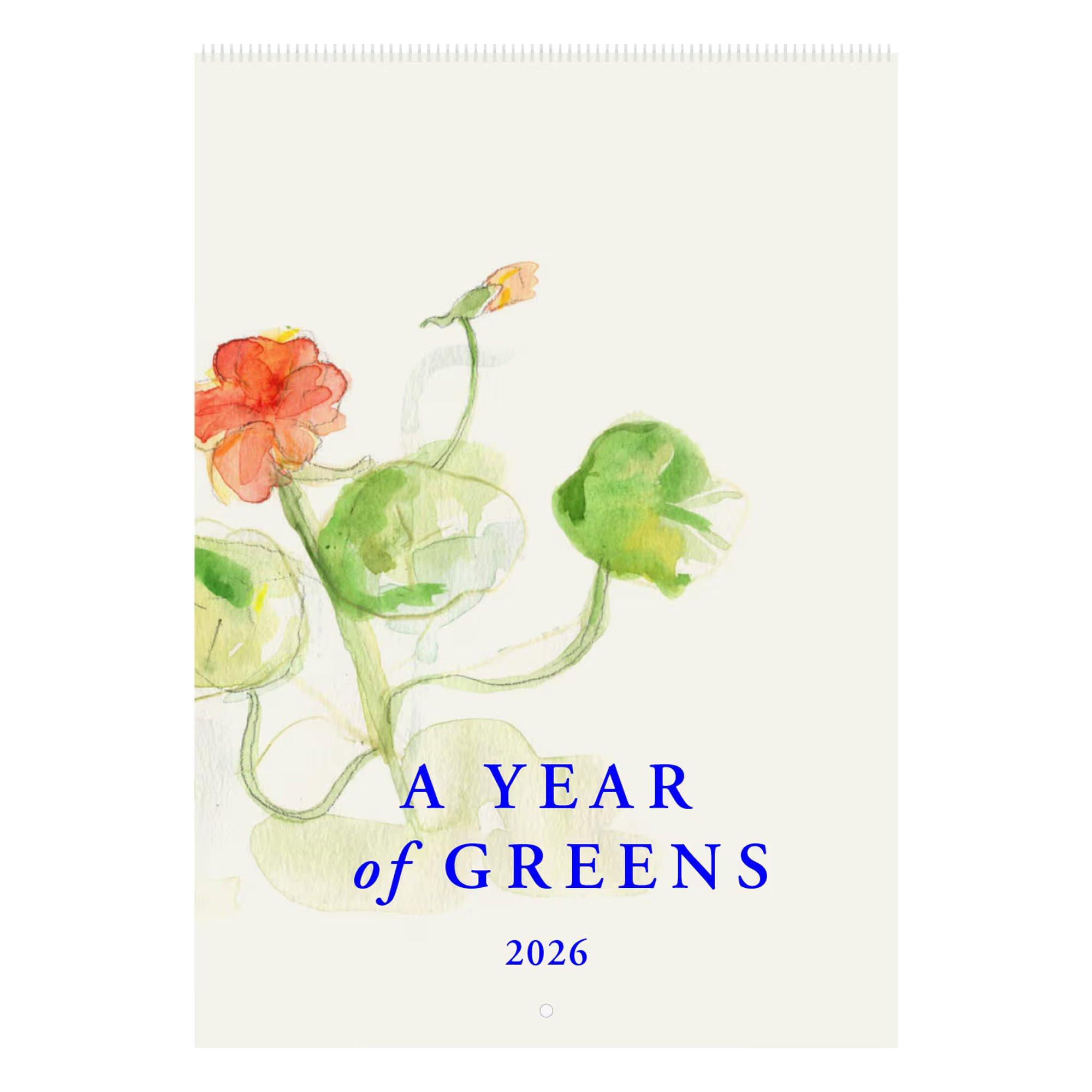 A Year of Greens 2026 wall calendar A Year of Greens 2026 Calendar