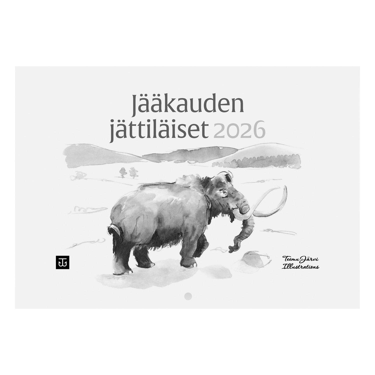 Jääkauden Jättiläiset wall calendar 2026 Jääkauden jättiläiset calender 2026