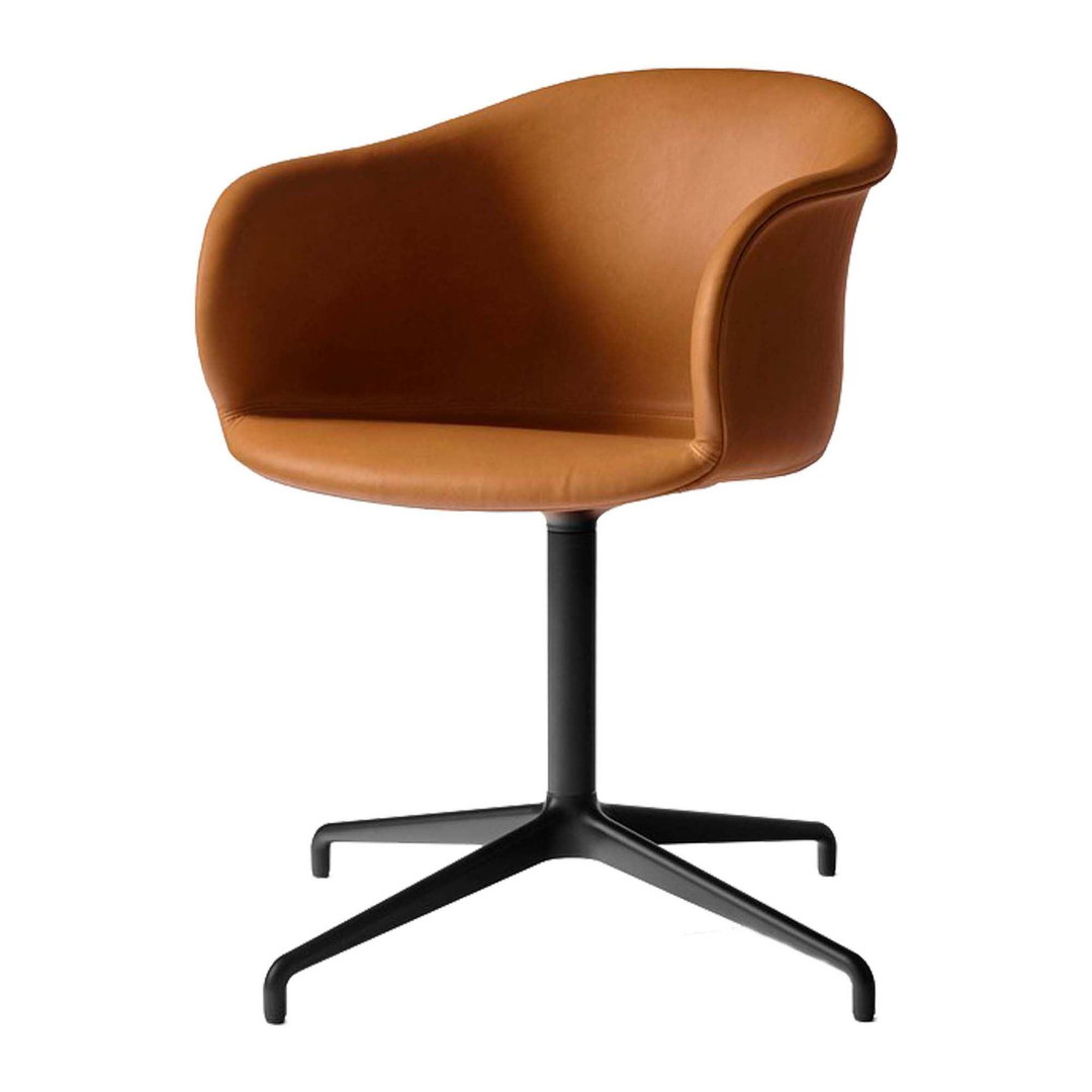 Elefy Chair JH35 - CA-MO Silk aniline Cognac leather / Black