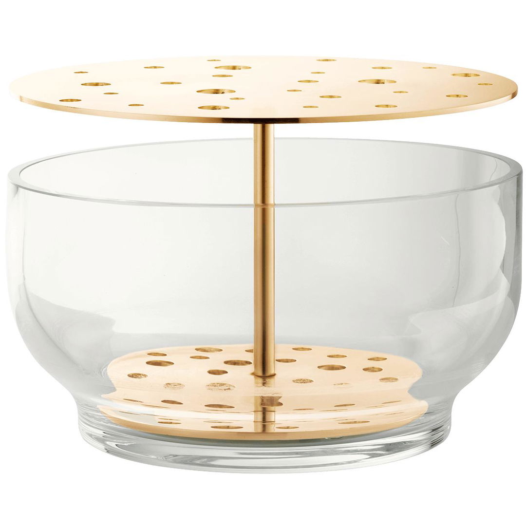 Ikebana Vase, Large - Brass plated